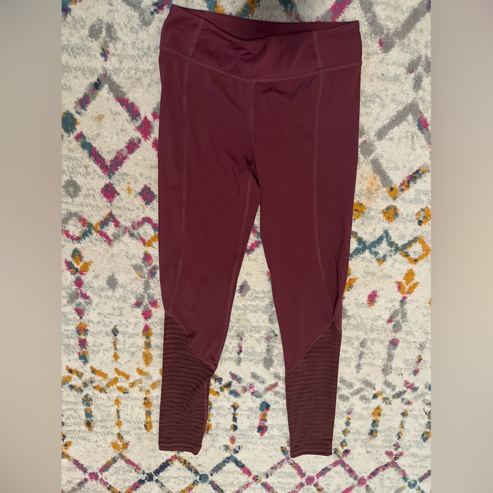 Small Maroon Mono B Leggings